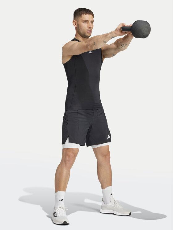 adidas adidas Funkčné tričko TECHFIT Compression Training JE6694 Čierna Slim Fit