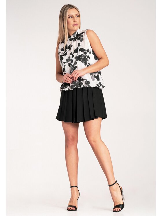 FIGL FIGL Bluzka M1143 Czarny Regular Fit