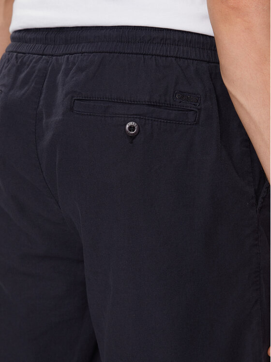 Guess Guess Medžiaginiai šortai M4GD02 WFBXA Mėlyna Regular Fit