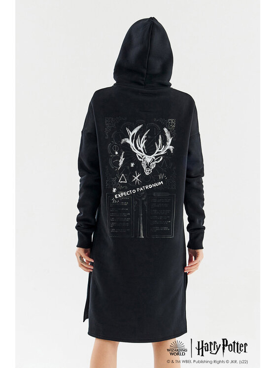 NAOKO NAOKO Mikina Expecto Patronum Černá Regular Fit