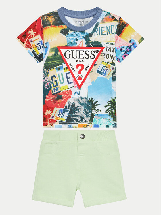 Guess Set Majica I Hlače I4GG12 K8HM3 Šarena Regular Fit