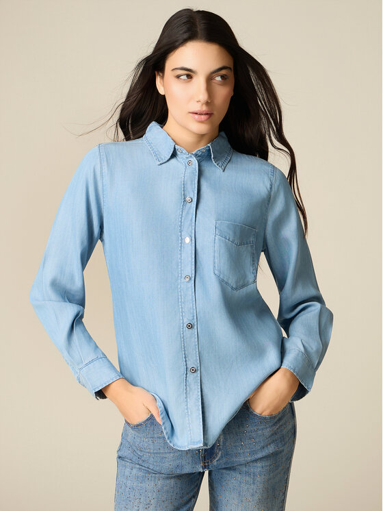 Oltre Oltre Camicia 5402R003116N004 Turchese Regular Fit