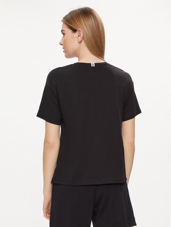 United Colors Of Benetton United Colors Of Benetton Μπλούζα πιτζάμας 30963M04R Μαύρο Regular Fit