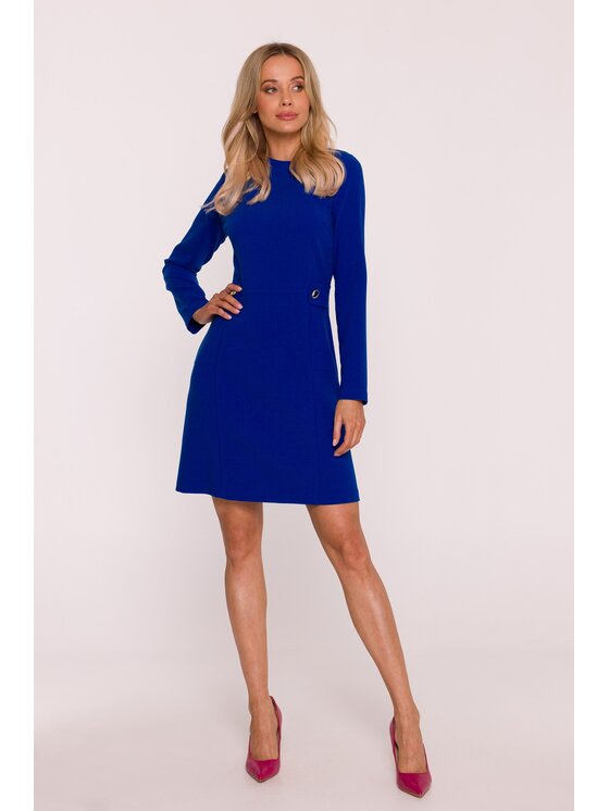 Stylove Stylove Sukienka wieczorowa S419 Niebieski A-Line Fit