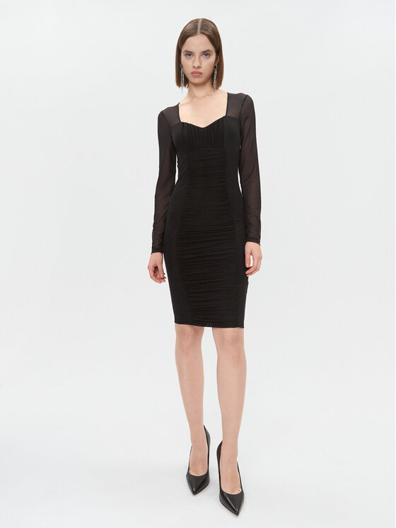 Marciano Guess Marciano Guess Koktejlové šaty 3BGK0E 6851Z Černá Bodycon Fit