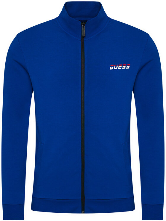 Guess Guess Mikina U0BA33 K6XF0 Modrá Regular Fit