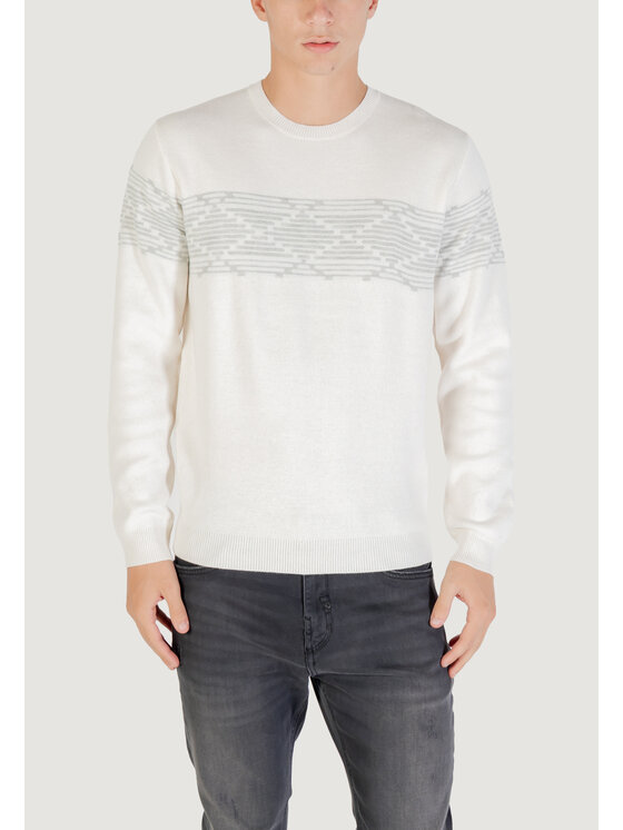 Antony Morato Antony Morato Πουλόβερ LISBON REGULAR FIT Λευκό Regular Fit