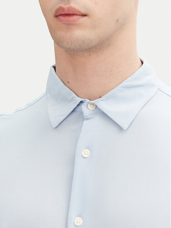 Jack & Jones Jack & Jones Koszula Joshua 12271078 Błękitny Relaxed Fit