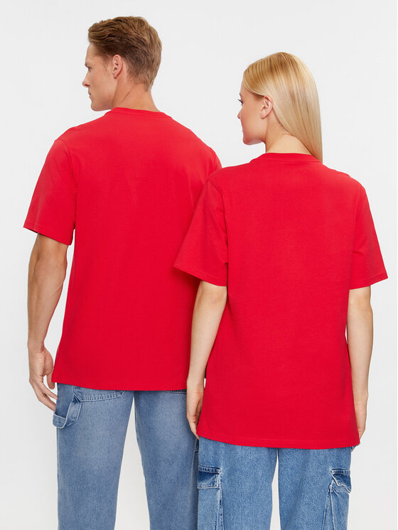 Converse Converse Majica Classic Fit All Star Center Front Tee 10024566-A10 Rdeča Regular Fit