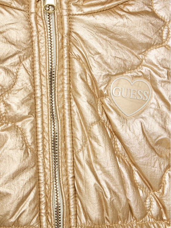 Guess Guess Pernata jakna K3BL08 WEYO0 Zlatna Regular Fit