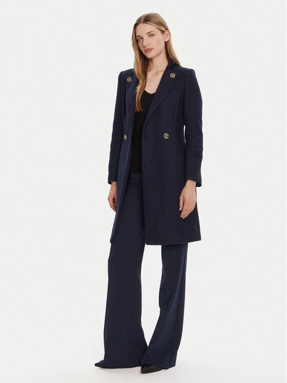 Rinascimento Rinascimento Wollmantel CFC0126218003 Dunkelblau Regular Fit