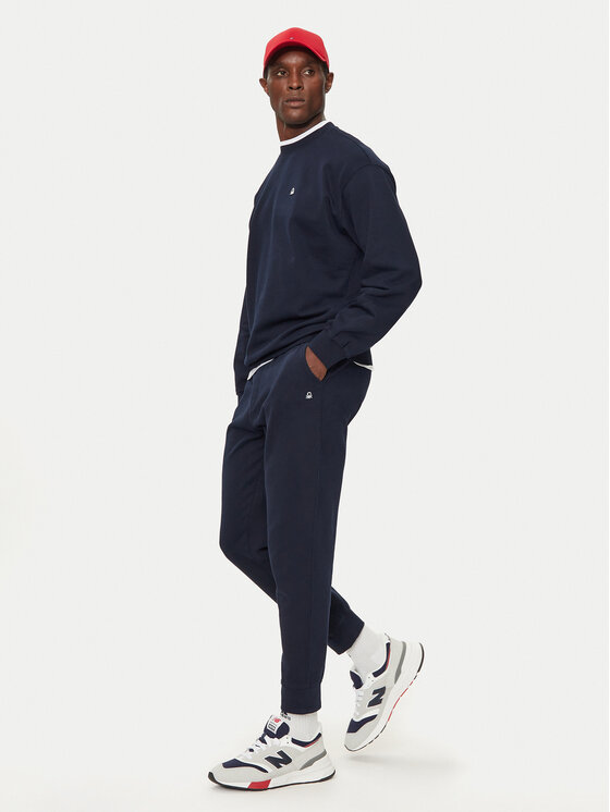 United Colors Of Benetton United Colors Of Benetton Spodnji del trenirke 342ZUF01B Mornarsko modra Regular Fit