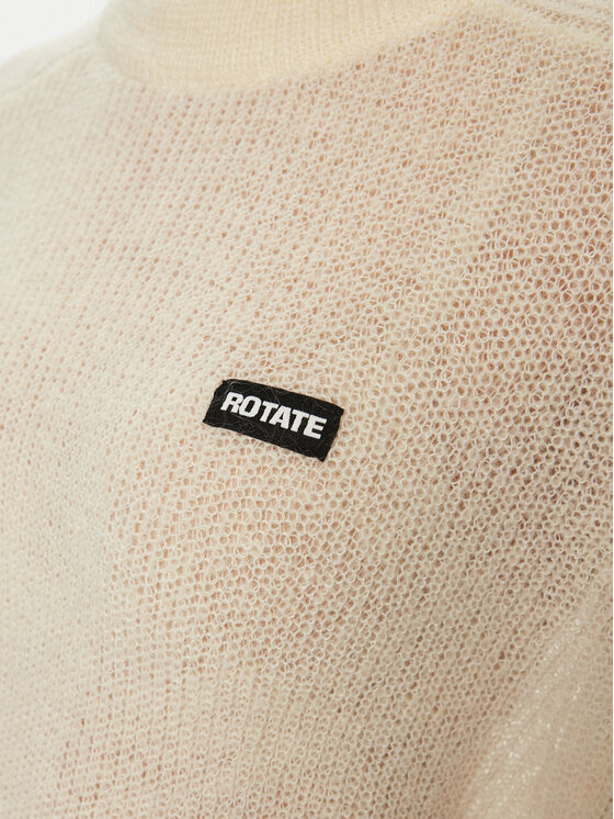 ROTATE ROTATE Sweter 113769 Écru Regular Fit