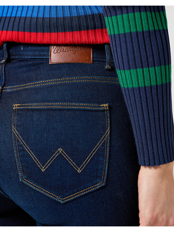 Wrangler Wrangler Jeansy Wrangler Slim Niebieski Slim Fit
