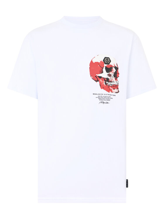 PHILIPP PLEIN PHILIPP PLEIN T-Shirt 28969 Biały Regular Fit