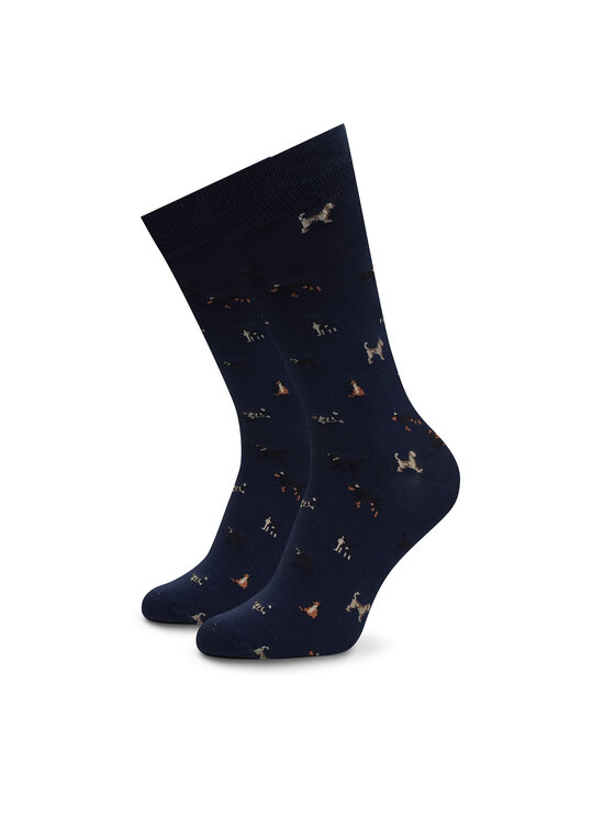 Barbour Vysoké pánske ponožky Mavin Dog MSO0068BL79 Tmavomodrá