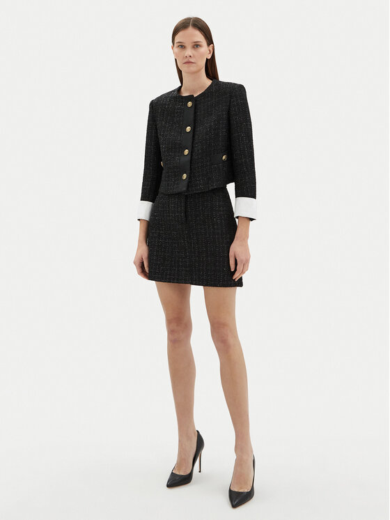 Motivi Motivi Spódnica mini 1155Q000957N Czarny Regular Fit