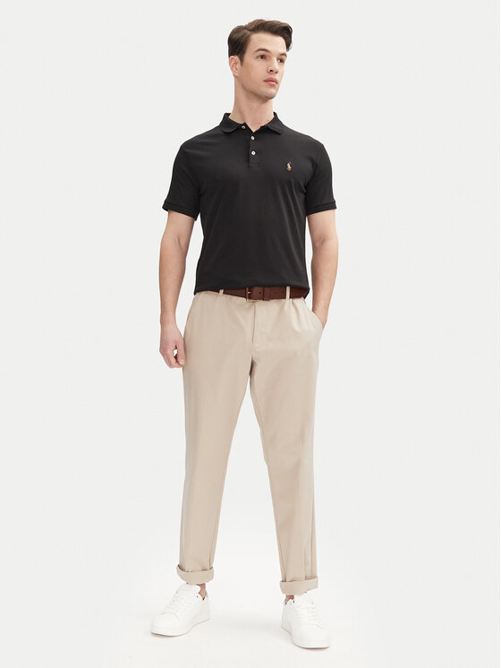 Polo Ralph Lauren Polo Ralph Lauren Поло Ssl-Knt 710685514002 Чорний Slim Fit