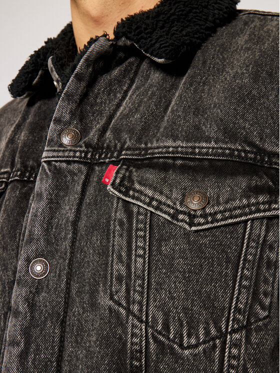 Giacca di jeans Type 3 16365-0129 Nero Regular Fit...