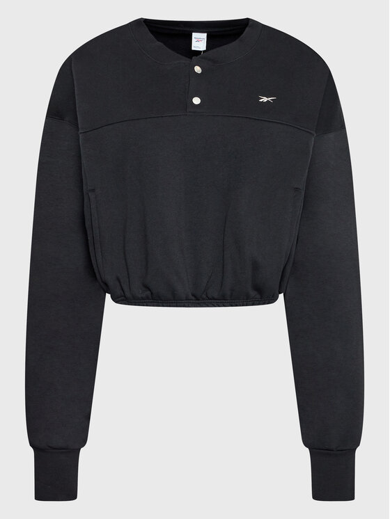 Reebok Sweatshirt Vintage HH9672 Noir Relaxed Fit Modivo