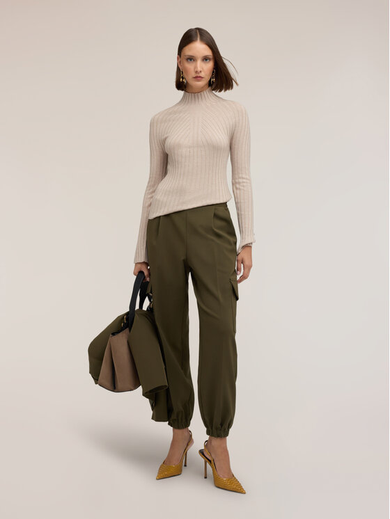 Motivi Motivi Maglione M552W104340N002 Crema Slim Fit