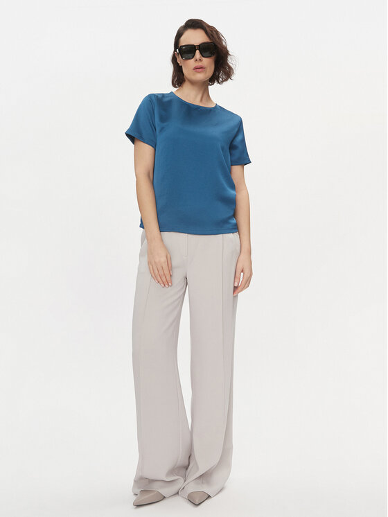 Weekend Max Mara Weekend Max Mara Blúzka Torres 2415941061 Modrá Regular Fit
