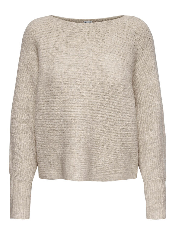 ONLY ONLY Sweter 15168705 Beżowy Regular Fit