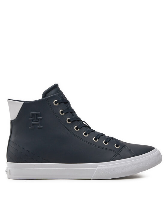 Tommy Hilfiger Tenisice Th Hi Vulc Street Lth Ess FM0FM04897 Plava