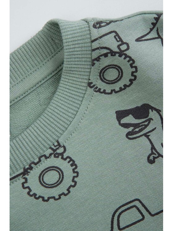 Coccodrillo Coccodrillo Bluza WC6132102NBK-011 Zielony Regular Fit