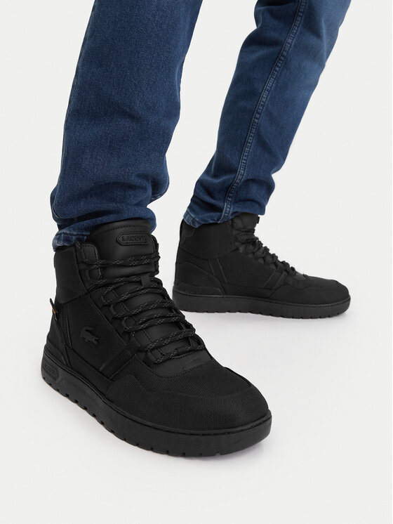 Lacoste Lacoste Сникърси T-Clip Mid Trainers 7-48SMA0040 Черен