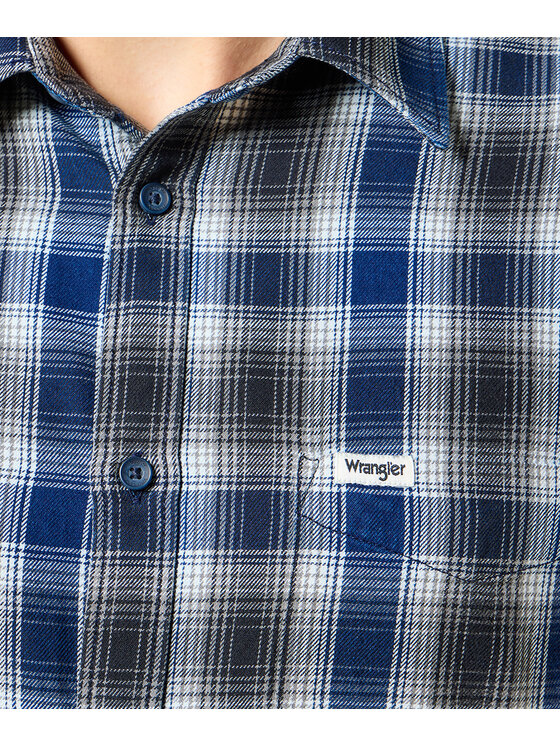 Wrangler Wrangler Koszula 112357226 Niebieski Regular Fit