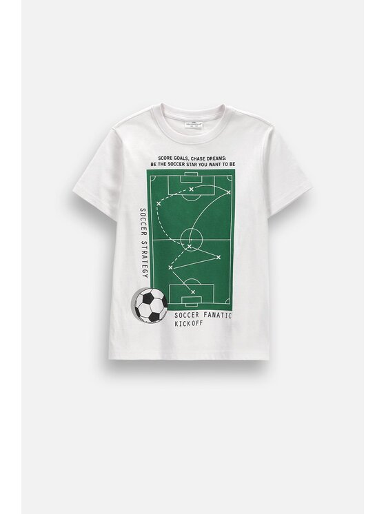 Coccodrillo Coccodrillo T-Shirt ZC6143208VBB-001 Biały Regular Fit