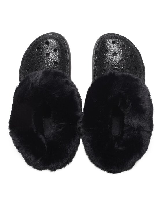 Crocs Crocs Hausschuhe Crocs Furever Crush Crystal Glitter 208974 Schwarz