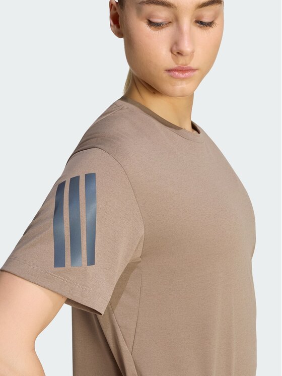 adidas adidas Koszulka techniczna 158728 Beżowy Regular Fit
