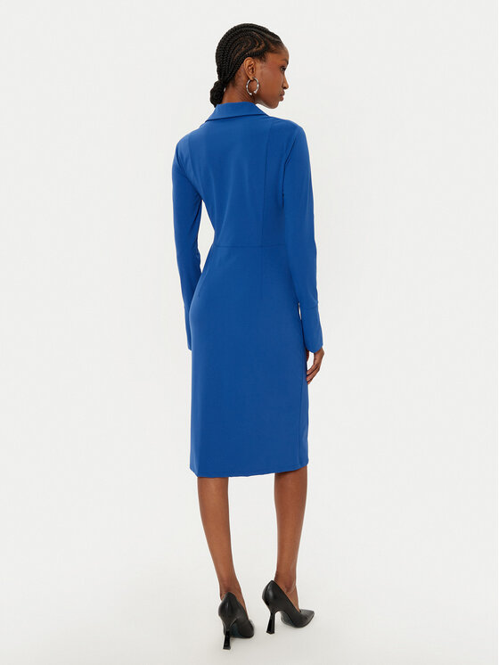 Patrizia Pepe Patrizia Pepe Cocktail obleka 8A1452/J129-CA37 Modra Slim Fit