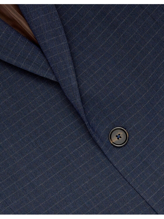 Borgio Borgio Marynarka riesi Granatowy Classic Fit