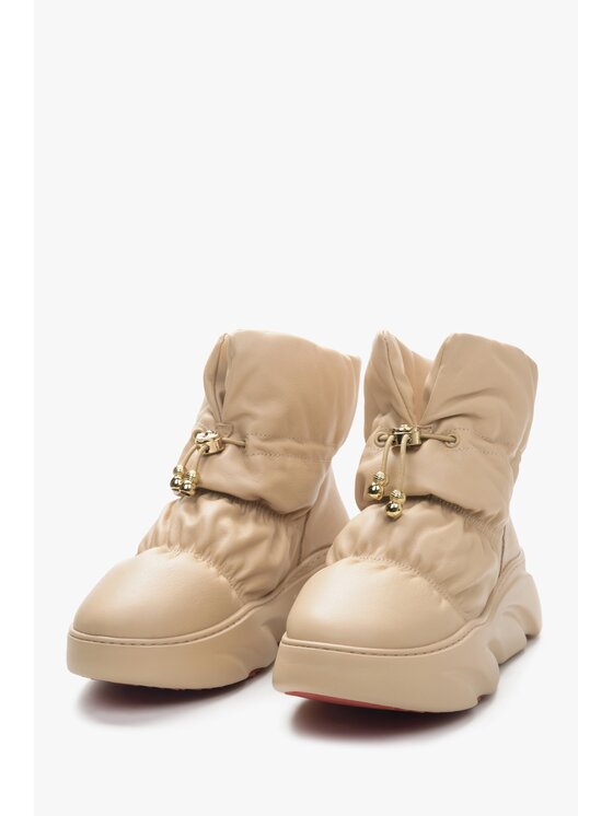 Estro Estro Μπότες Χιονιού ER00114234 Μπεζ