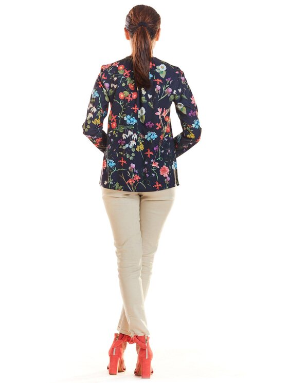 Infinite You Infinite You Bluzka M193 Granatowy Basic Fit