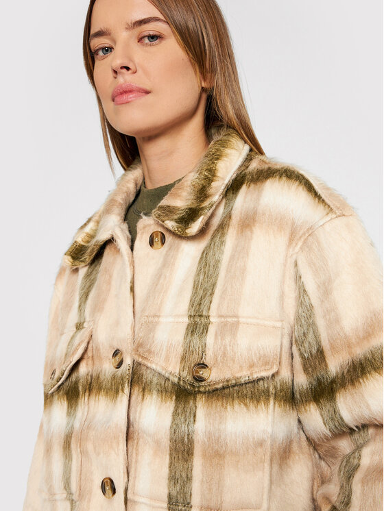American Eagle American Eagle Преходно яке 038-1383-3137 Бежов Oversize