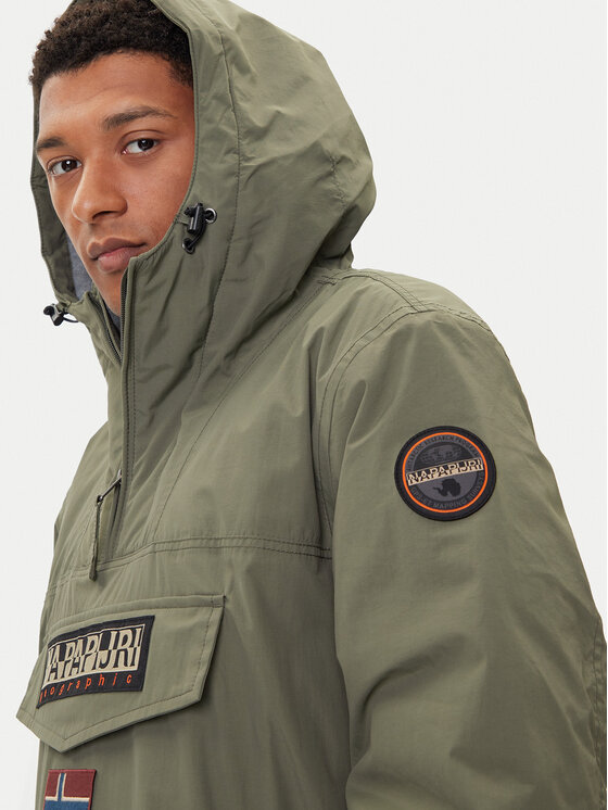Napapijri Napapijri Анорак Rainforest Pocket 2 NP0A4GMD Зелен Regular Fit