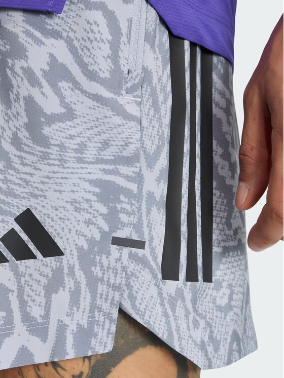 adidas adidas Sportshorts D4T Primelift Aop KT5268 Grau Regular Fit