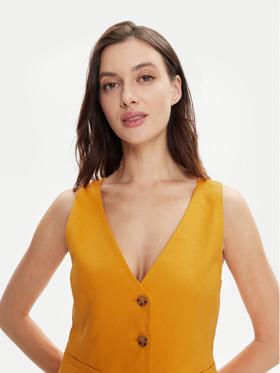 Marella Marella Gilet Bananas 2413151012 Arancione Regular Fit