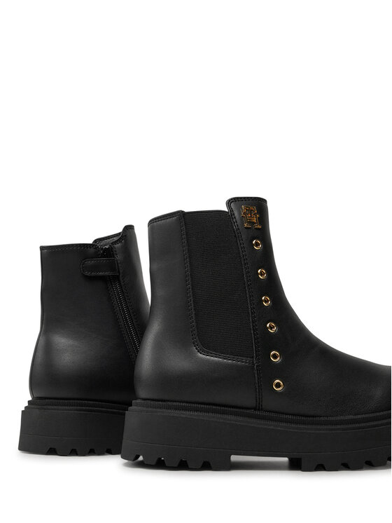 Tommy Hilfiger Tommy Hilfiger Μποτάκια Chelsea T3A5-33578-1351 S Μαύρο