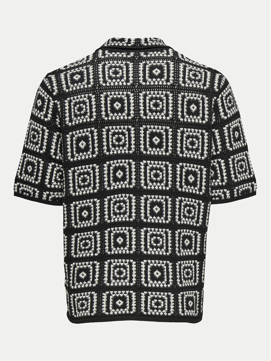 Only & Sons Only & Sons Koszula Bart 22033329 Czarny Relaxed Fit