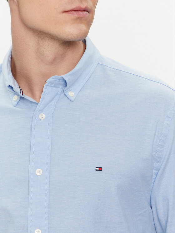 Tommy Hilfiger Tommy Hilfiger Camicia 1985 MW0MW29968 Celeste Regular Fit