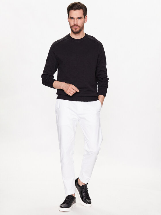 Maglione Slub Texture Sweater K10K111449 Nero