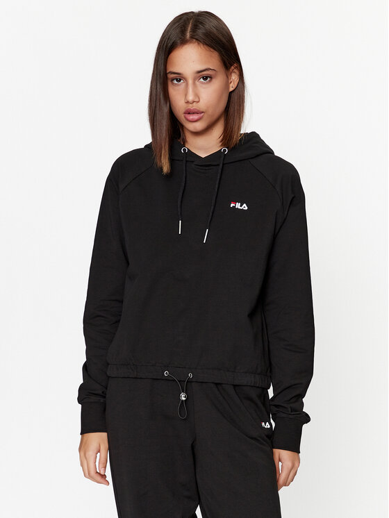 Black fila hoodie online