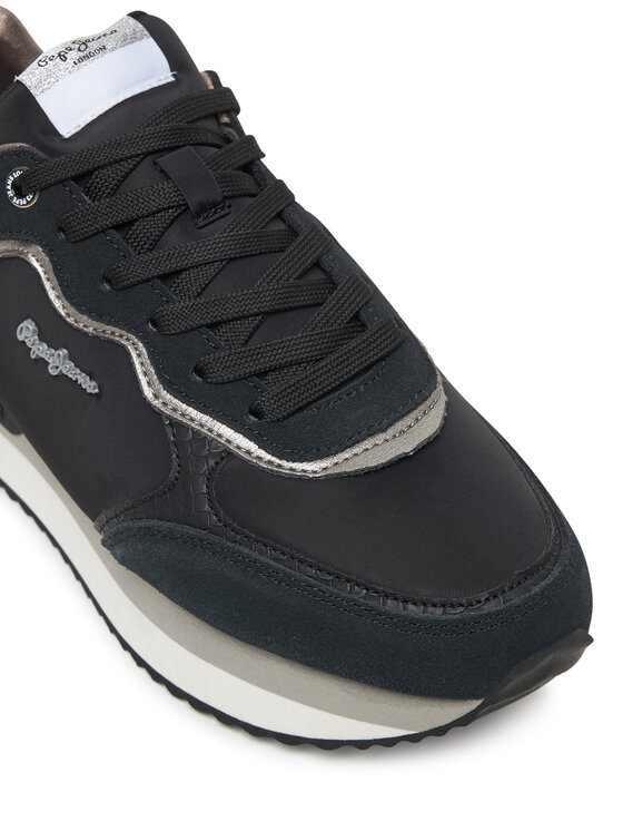 Pepe Jeans Pepe Jeans Sportcipők Rusper Glam W PLS600008 Fekete