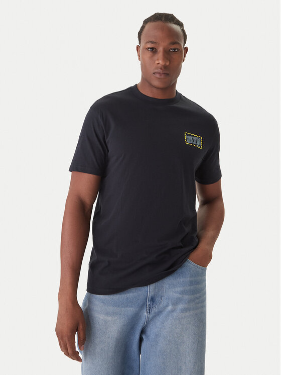 Quiksilver Quiksilver Tričko Gotam EQYZT08177 Čierna Regular Fit