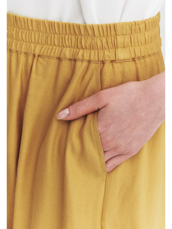 TATUUM TATUUM Midi sukně SAND 3 Žlutá A-Line Fit